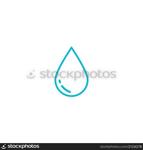 water drop logo vector illustration design