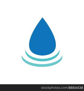 water drop logo vector illustration design