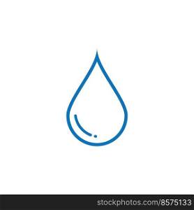 water drop logo vector illustration simple icon design.