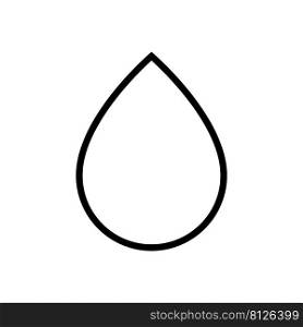 Water drop outline icon