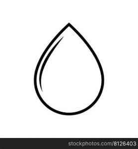 Water drop outline icon