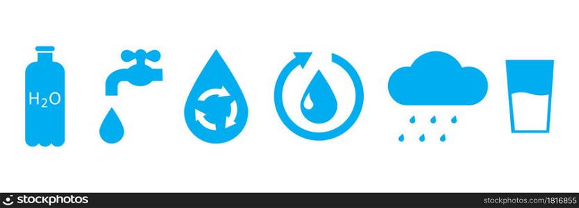 Water drop outline icon. Liquid drop icon. Eco icon set. Recycle icon set. Rain icon. Vector illustration. Stock image. EPS 10.. Water drop outline icon. Liquid drop icon. Eco icon set. Recycle icon set. Rain icon. Vector illustration. Stock image.