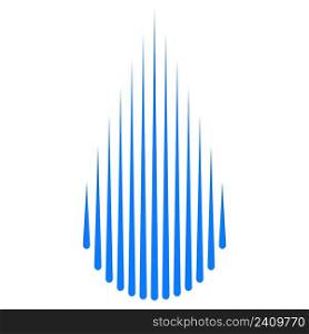 Water drop pattern of vertical dripping stripes droplets stock illustration