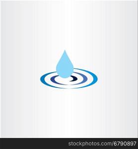 water drop ripple vector icon illustration sign