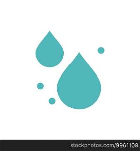 Water, Drop, Spring  Flat Color Icon. Vector icon banner Template