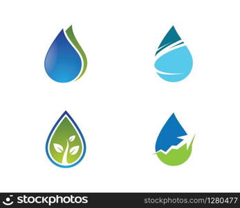 Water drop vector icon illustration