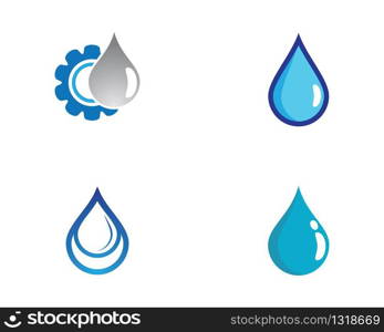 Water drop vector icon illustration