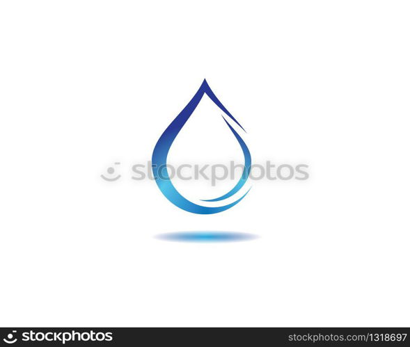 Water drop vector icon illustration