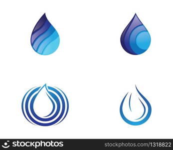 Water drop vector icon illustration