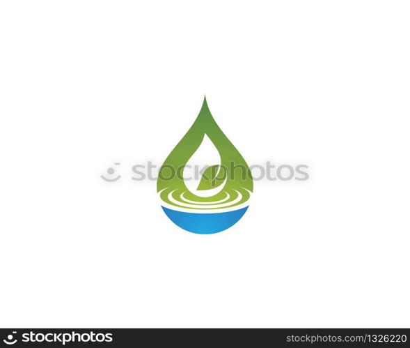 Water drop vector icon illustration