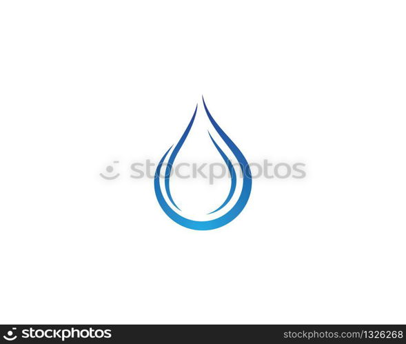 Water drop vector icon illustration