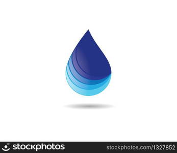 Water drop vector icon illustration