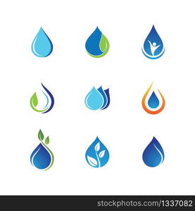 Water drop vector icon illustration