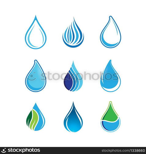 Water drop vector icon illustration