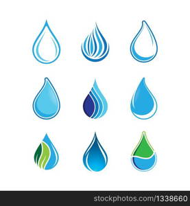 Water drop vector icon illustration