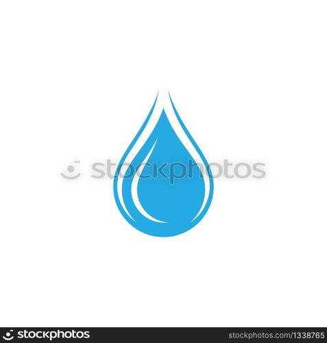 Water drop vector icon illustration