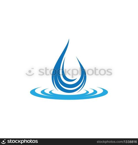 Water drop vector icon illustration