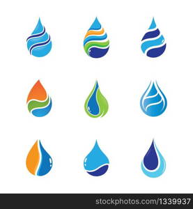 Water drop vector icon illustration