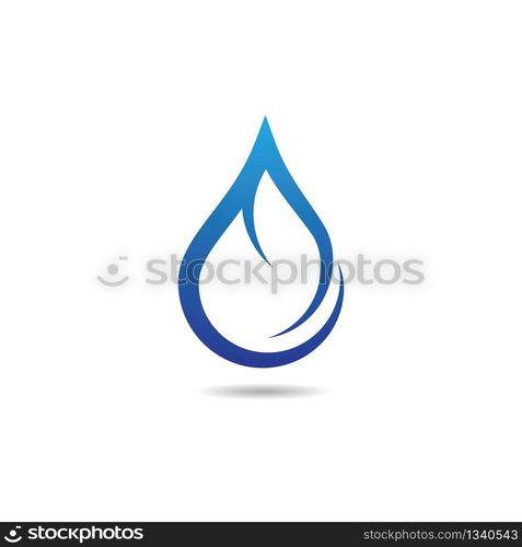 Water drop vector icon illustration