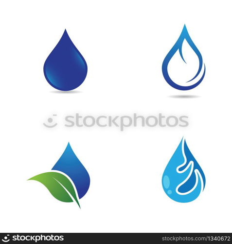 Water drop vector icon illustration