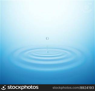 Water drop vector image