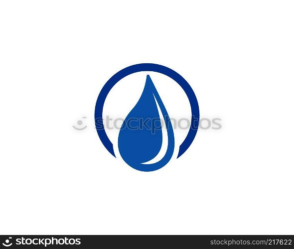 Water drops logo vector