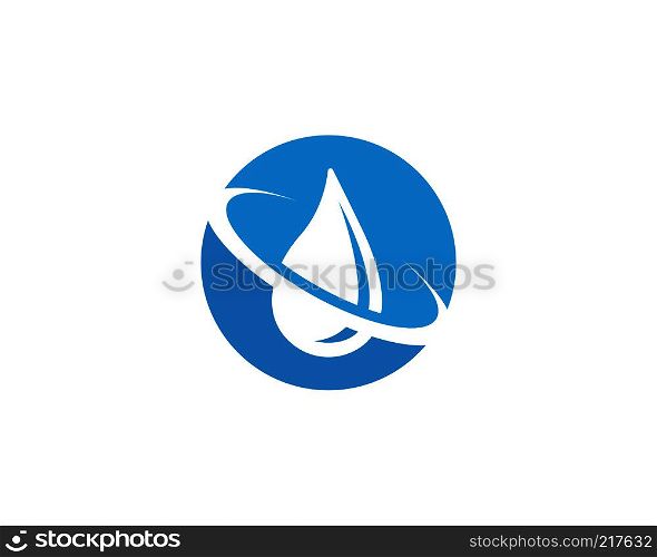 Water drops logo vector