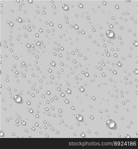 Water drops realistic seamless background vector image