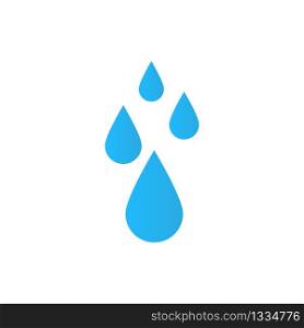 Water drops symbol. Raindrops isolated on white background. Vector EPS 10