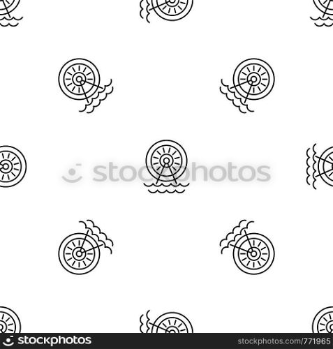 Water energy wheel pattern seamless vector repeat geometric for any web design. Water energy wheel pattern seamless vector