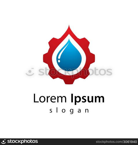 Water engine logo images illustration