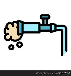 Water extinguish icon. Outline water extinguish vector icon color flat isolated. Water extinguish icon color outline vector