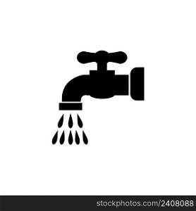 water faucet icon logo vector design template