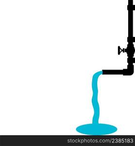 water faucet icon vector illustration logo background.