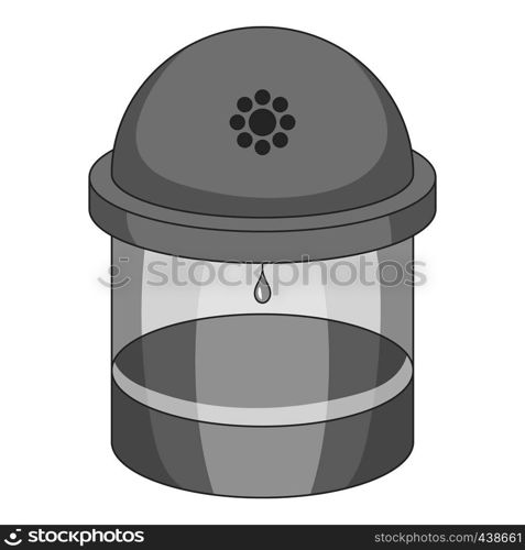 Water filter icon in monochrome style isolated on white background vector illustration. Water filter icon monochrome