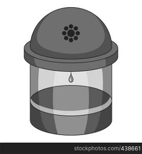 Water filter icon in monochrome style isolated on white background vector illustration. Water filter icon monochrome
