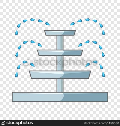 Water fountain icon. Cartoon illustration of water fountain vector icon for web design. Water fountain icon, cartoon style
