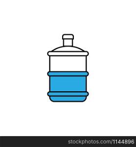 Water gallon icon design template vector isolated illustration. Water gallon icon design template vector isolated