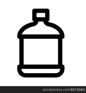 water gallon, icon on isolated background