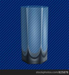 Water glass concept background. Realistic illustration of water glass vector concept background for web design. Water glass concept background, realistic style