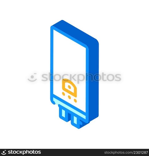 water heater isometric icon vector. water heater sign. isolated symbol illustration. water heater isometric icon vector illustration