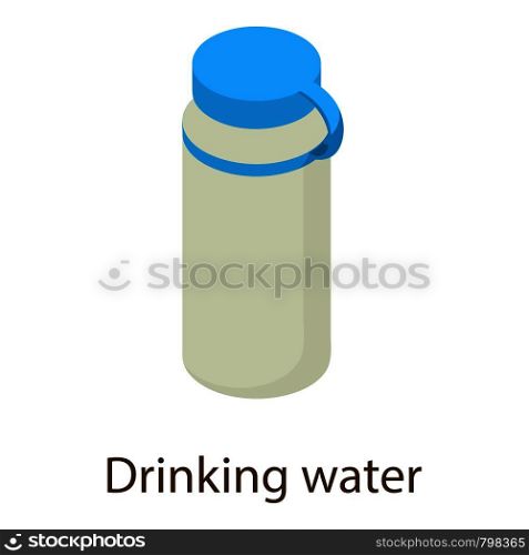 Water icon. Isometric illustration of water vector icon for web. Water icon, isometric style