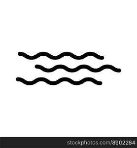 Water icon line isolated on white background. Black flat thin icon on modern outline style. Linear symbol and editable stroke. Simple and pixel perfect stroke vector illustration