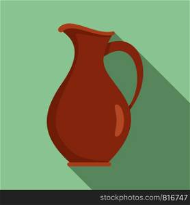 Water jug icon. Flat illustration of water jug vector icon for web design. Water jug icon, flat style