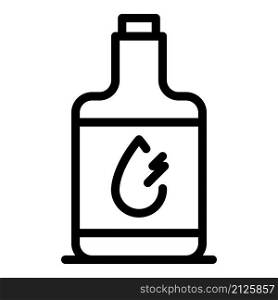 Water lab bottle icon outline vector. Chemical tube. Science laboratory. Water lab bottle icon outline vector. Chemical tube