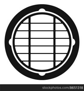 Water manhole icon simple vector. Street sewer. Lid cap. Water manhole icon simple vector. Street sewer