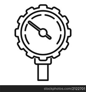 Water manometer icon outline vector. Gas pressure. Gauge meter. Water manometer icon outline vector. Gas pressure