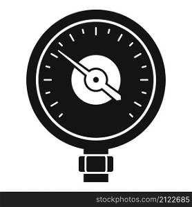 Water manometer icon simple vector. Gas pressure. Gauge meter. Water manometer icon simple vector. Gas pressure