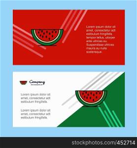 Water melon abstract corporate business banner template, horizontal advertising business banner.
