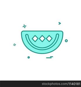 Water melon icon design vector